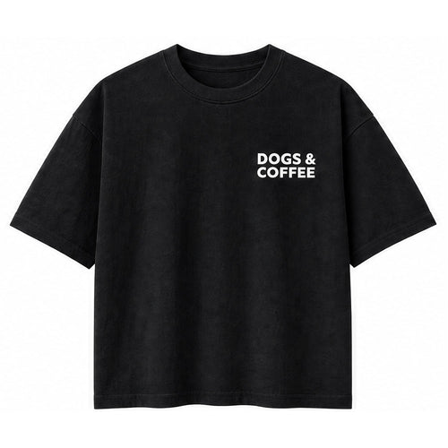 Dogs & Coffee T-Shirt - Black